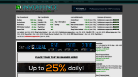 What Invdefence.com website looked like in 2019 (7 years ago)