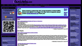 What Ifeminists.com website looked like in 2019 (5 years ago)