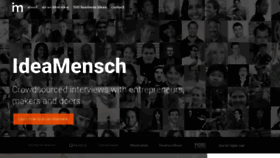 What Ideamensch.com website looked like in 2019 (5 years ago)