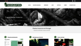 What Invasoras.pt website looked like in 2019 (5 years ago)