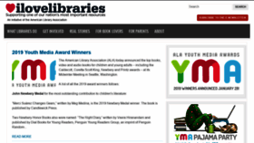 What Ilovelibraries.org website looked like in 2019 (5 years ago)