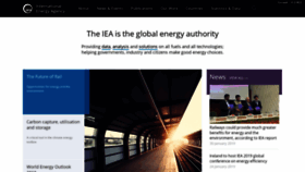 What Iea.org website looked like in 2019 (5 years ago)