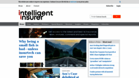 What Intelligentinsurer.com website looked like in 2019 (5 years ago)