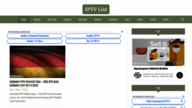 What Iptv-list.info website looked like in 2019 (5 years ago)