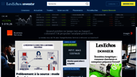 What Investir.fr website looked like in 2019 (5 years ago)