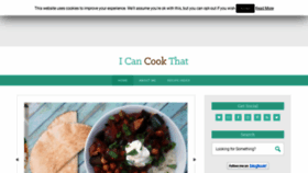 What Icancookthat.org website looked like in 2019 (5 years ago)
