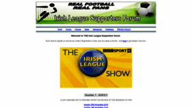 What Irishleaguesupporters.com website looked like in 2019 (5 years ago)