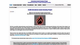 What Iajgsjewishcemeteryproject.org website looked like in 2019 (6 years ago)