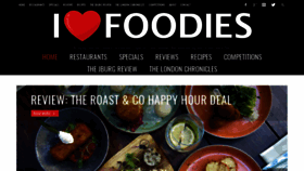 What Ilovefoodies.com website looked like in 2019 (5 years ago)