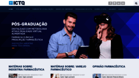 What Ictq.com.br website looked like in 2019 (7 years ago)