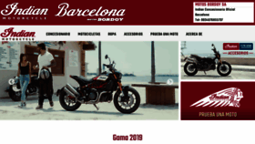 What Indianmotorcyclebarcelona.com website looked like in 2019 (5 years ago)
