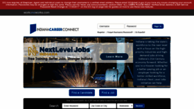 What Indianacareerconnect.com website looked like in 2019 (5 years ago)