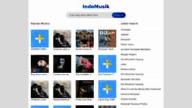 What Indomusik.co website looked like in 2019 (5 years ago)