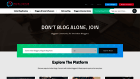 What Indibloghub.com website looked like in 2019 (5 years ago)