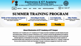 What Ict.iitk.ac.in website looked like in 2019 (5 years ago)