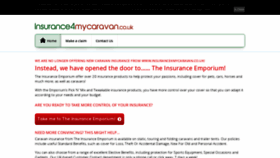 What Insurance4mycaravan.co.uk website looked like in 2019 (5 years ago)