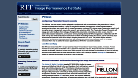 What Imagepermanenceinstitute.org website looked like in 2019 (5 years ago)