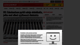 What Iltasanomat.fi website looked like in 2019 (5 years ago)