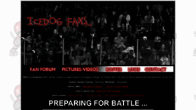 What Icedogfans.com website looked like in 2019 (5 years ago)