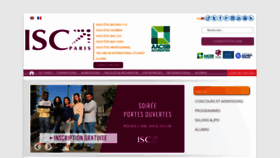 What Iscparis.com website looked like in 2019 (5 years ago)