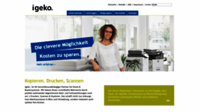 What Igeko.de website looked like in 2019 (5 years ago)
