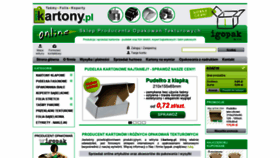 What I-kartony.pl website looked like in 2019 (5 years ago)