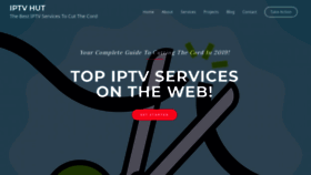 What Iptvhut.com website looked like in 2019 (5 years ago)