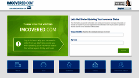 What Imcovered.com website looked like in 2019 (5 years ago)
