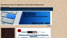 What Ijaiem.org website looked like in 2019 (5 years ago)