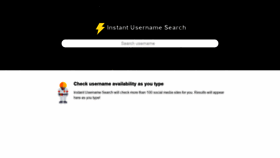 What Instantusername.com website looked like in 2019 (5 years ago)