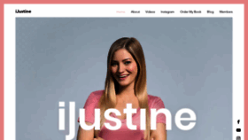 What Ijustine.com website looked like in 2019 (4 years ago)