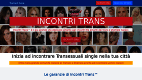 What Incontri-trans.com website looked like in 2019 (4 years ago)
