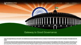 What Indiademocracy.org website looked like in 2019 (4 years ago)