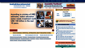 What Indiaeducationstat.com website looked like in 2019 (5 years ago)