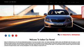 What Indiancarrental.com website looked like in 2019 (5 years ago)