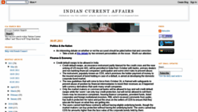 What Indiancurrentaffairs.blogspot.com website looked like in 2019 (5 years ago)