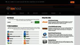 What Ioxhost.co.uk website looked like in 2019 (4 years ago)