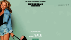What Ilikedreams.com website looked like in 2019 (4 years ago)