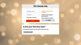 What Idc.moodle.school website looked like in 2019 (5 years ago)