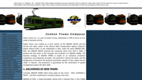 What Inekon-trams.com website looked like in 2019 (5 years ago)