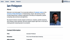 What Ianfinlayson.net website looked like in 2019 (5 years ago)