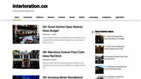 What Interioration.com website looked like in 2019 (5 years ago)