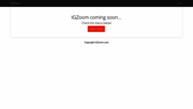 What Igzoom.com website looked like in 2019 (4 years ago)