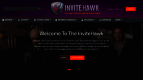 What Invitehawk.com website looked like in 2019 (4 years ago)