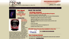 What Icnr.com website looked like in 2019 (4 years ago)