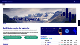 What Investor.nordea.no website looked like in 2019 (5 years ago)