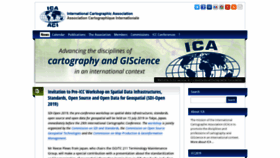 What Icaci.org website looked like in 2019 (4 years ago)