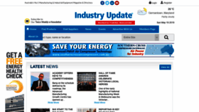 What Industryupdate.com.au website looked like in 2019 (5 years ago)