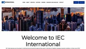 What Iecinternational.com website looked like in 2019 (4 years ago)
