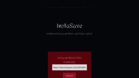 What Instasave.xyz website looked like in 2019 (4 years ago)